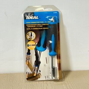 IDEAL Coax Connector Tool F and BNC Type 7/16 Hex Socket 3/8-32 Threaded NEW